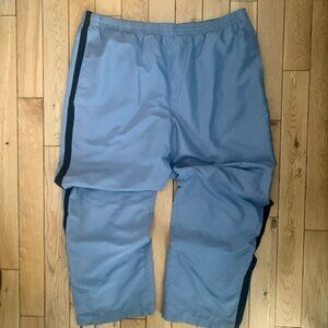 Sportek Track Pants Men's XL Extra Large Gray Y2K Vintage Retro Baggy Pinhole